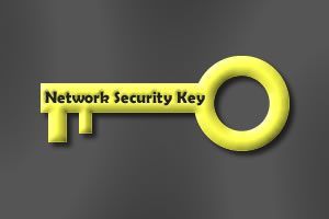 How do you find a network security key?